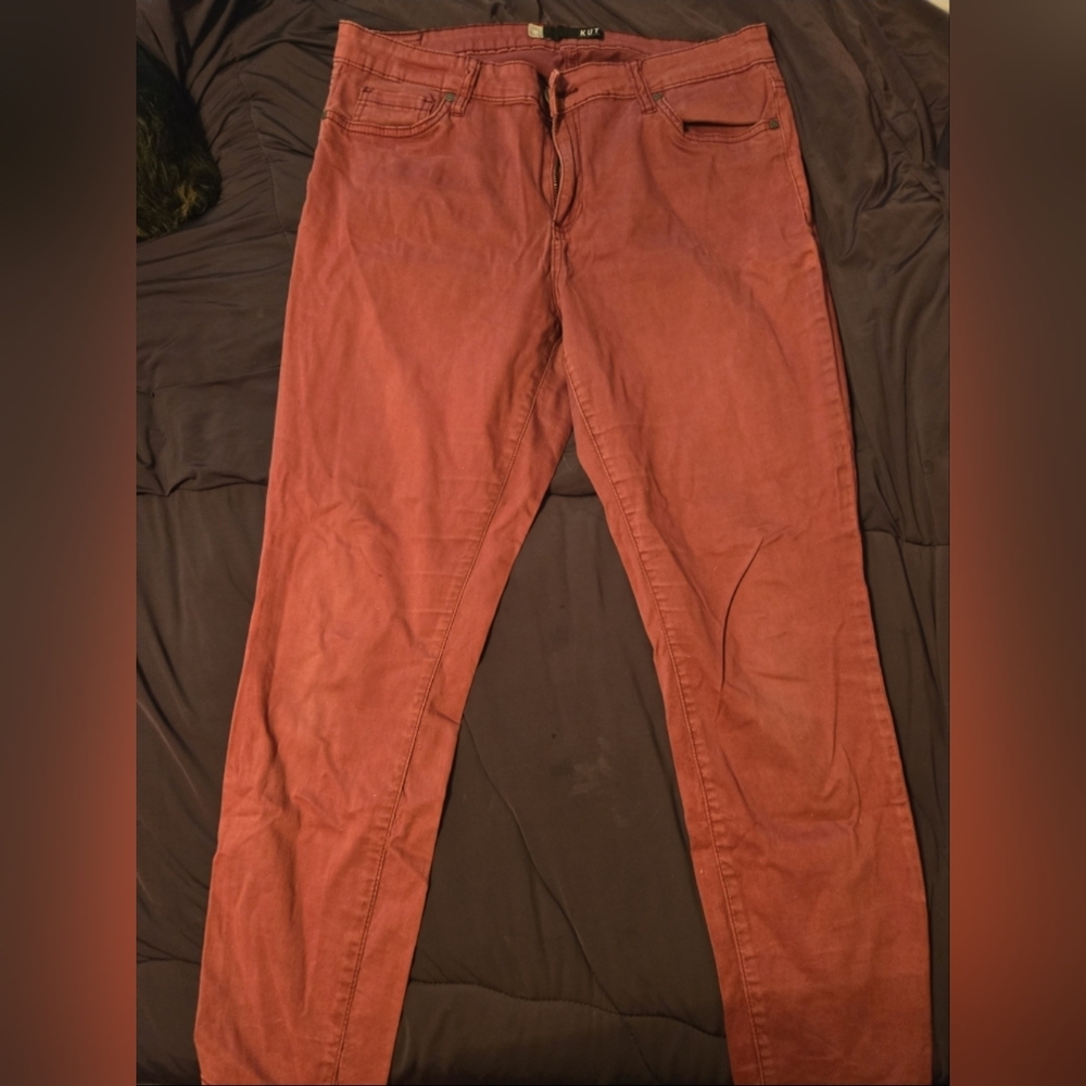 Kut from the Kloth Women's Skinny Jeans in Rust